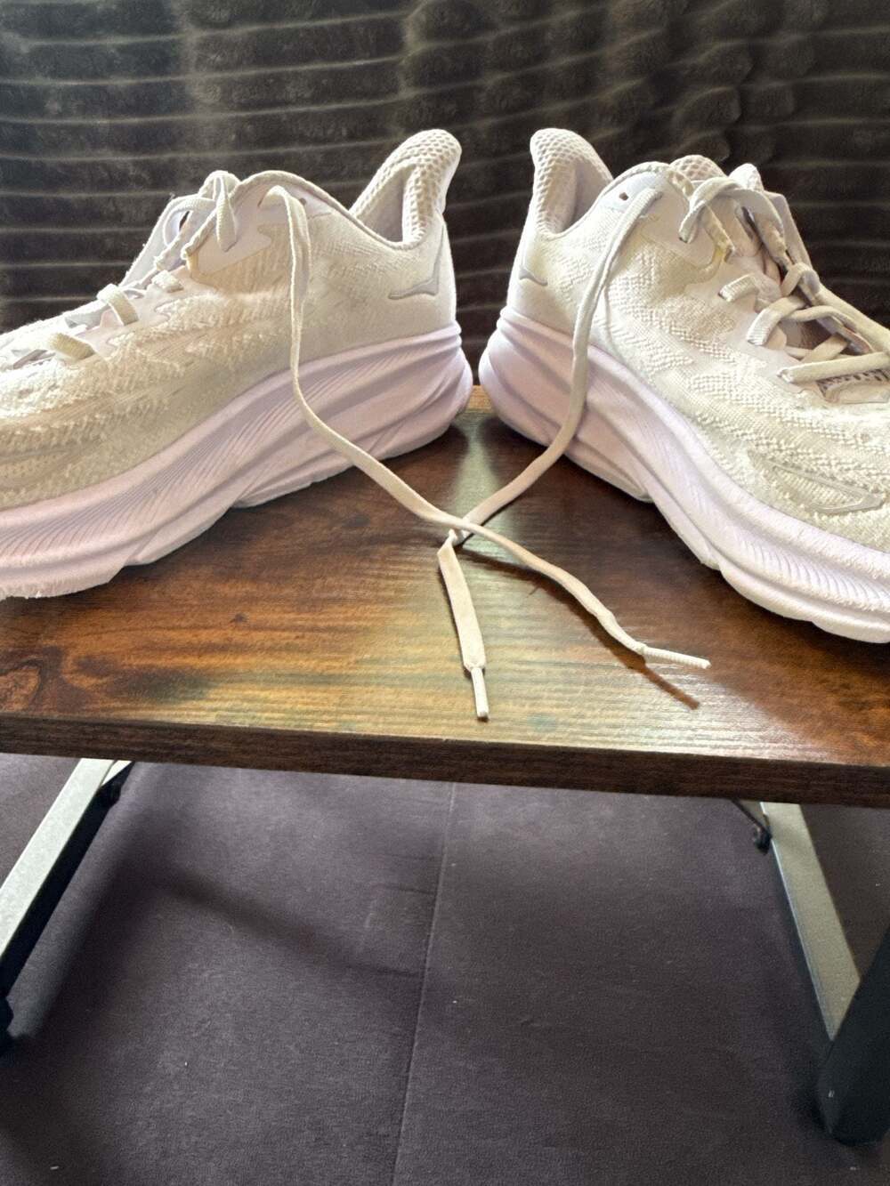 Hoka One One Clifton 8 Running Shoes White - Picture 4 of 11